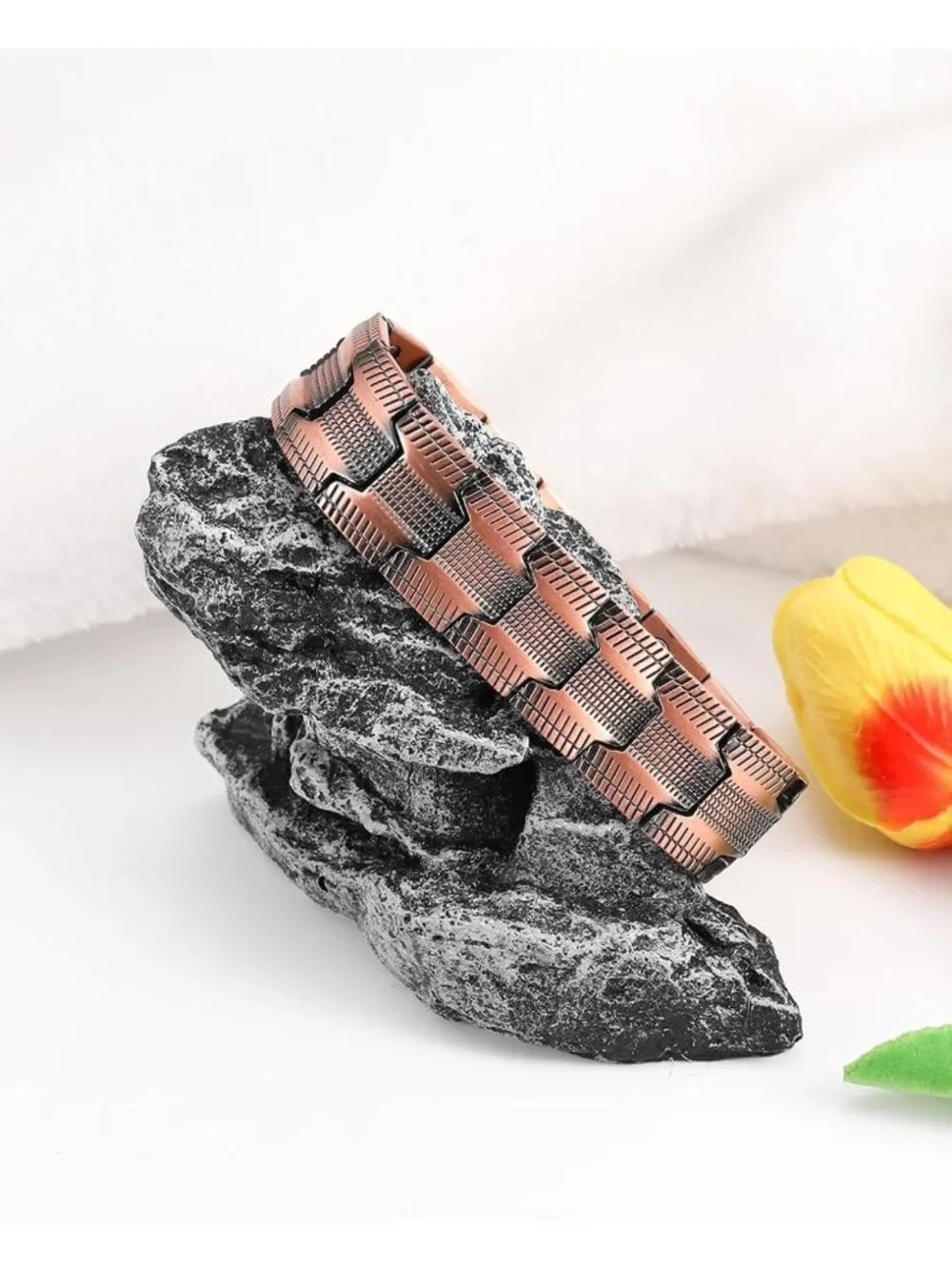 Men's Copper Magnetic Bracelet | Adjustable, 3X Strength Neodymium Magnets, Gift